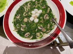 虾仁荠菜蘑菇羹-上海人家花樣年华(中山公园店)