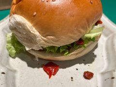 新疆辣皮子鸡排中国汉堡-耶里夏丽·新疆菜(田林东路店)