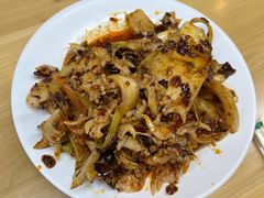 凉拌干豆腐-李刚鸡西刀削面