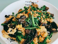 韭菜贝柱炒鸡蛋-海天一色海景自助餐厅(西港花园店)