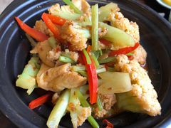 干锅花菜杏鲍菇-五观堂素食(新华路店)