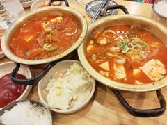 猪颈肉泡菜汤-金北顺大锅家(신사본점)
