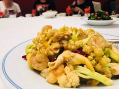 有机花菜炝三鲜-渔家灯火(明湖店)