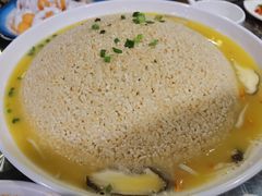 山菌锅巴汤-郑喜旺烧烤(郑州总店)