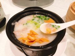 生菜丝瑶柱肉丸粥-安蒂娅.悦景轩中餐厅(西乡店)