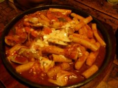 奶酪海鲜炒米条-包装马车·韩国料理·포장마차