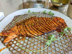 素风味竹烤鱼-天天向上素食餐厅(五台山店)
