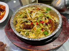 干锅圆白菜-小土豆北方菜馆(方庄店)