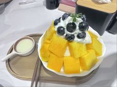 蓝莓芒果雪花冰-必点海鲜·海肠捞饭大王(滨江道店)
