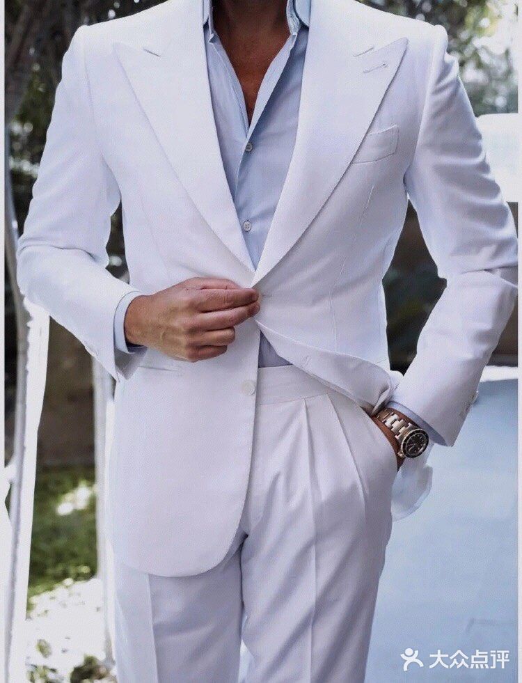 定制白色西服