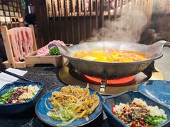台式麻辣花胶鸡鸳鸯锅-湊湊火锅·茶憩(世博大道店)