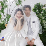 小清新绿植婚纱照浪漫来袭!