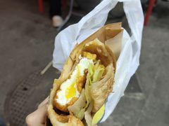 -小红车炸蛋葱油饼
