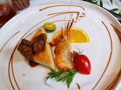 法式鹅肝拼冰醉香橙虾-龙猫意杯花园餐厅(芙蓉湖店)