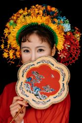 -后宫·古装汉服京剧儿童亲子全家福摄影