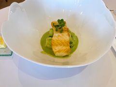 炭烤冰岛比目鱼-Jean Georges