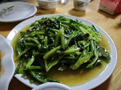 信阳豆筋青菜-食欲老院子荆芥疙瘩汤(经五路店)