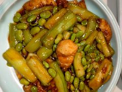 青豆丝瓜烧面筋-北平盛世·新京菜·北京烤鸭(劲松·双井店)