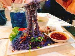 -蝶豆花蓝面条