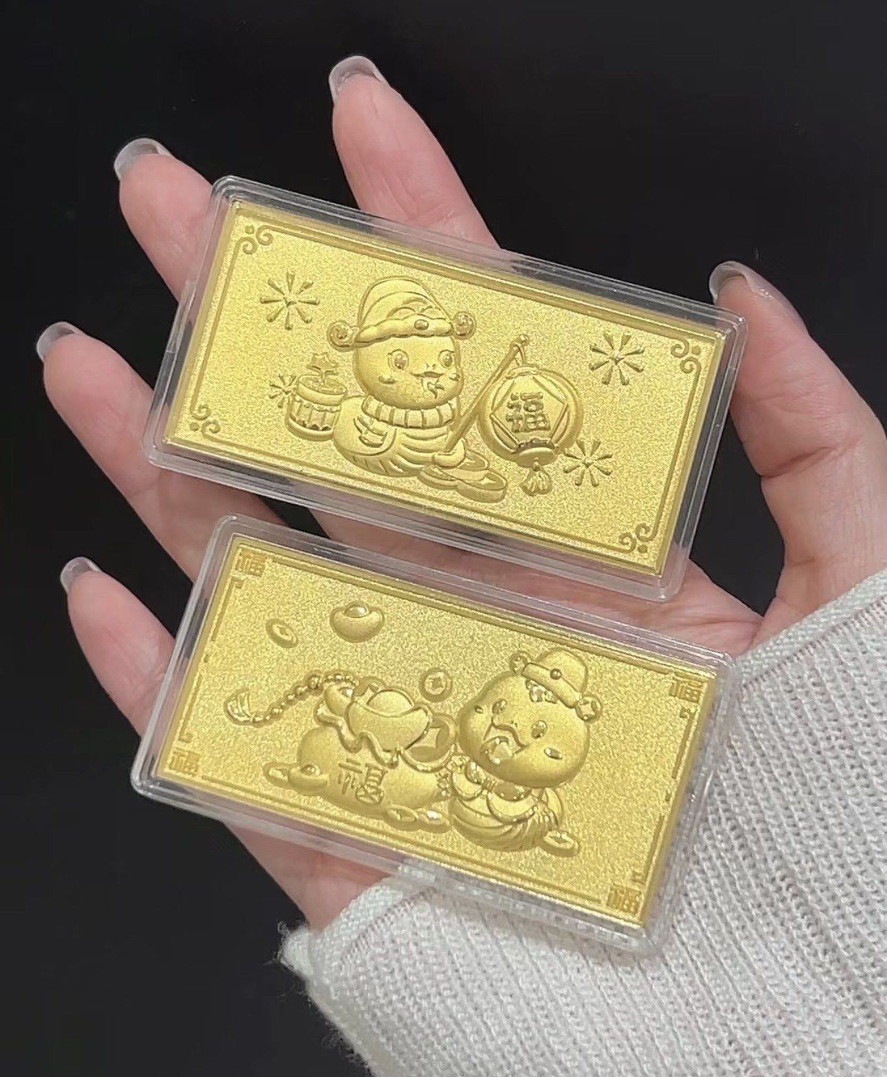 n满屏金灿灿我可太喜欢了蹲周大福蛇年金条的宝们速来卡通形态的蛇