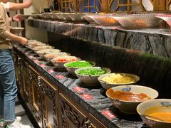 自助调料区-渝大狮毛肚老火锅(文峰城市广场店)