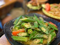 馬拉盞炒秋葵-班兰叶印尼美食
