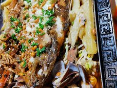 -东来菜馆•手抓海鲜家常菜•海鲜锅贴(鸽子窝店)