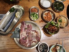 烤调味猪排-韩景台烤肉(八大处店)