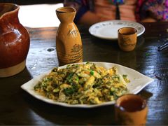 树皮炒蛋-民食香·腊排骨野生菌美食(木府店)