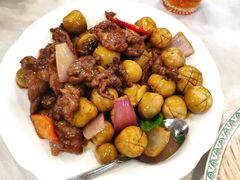 草菇炒牛肉-文记壹心鸡(宝华路店)