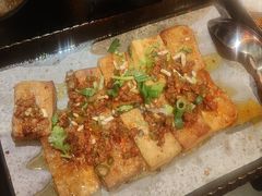 铁板包浆豆腐-探鱼·鲜青椒爽麻烤鱼(北京路天河城店)