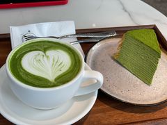 热抹茶拿铁-六六·抹茶66’s SALDessert(保利时光里店)