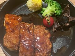 脆皮蜜汁鸡排-香樟花园法式铁板烧(恒隆广场店)