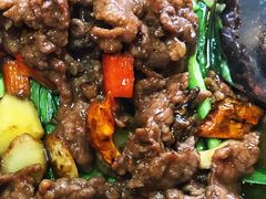 小炒牛肉-仙店农庄(湖景农庄餐厅)