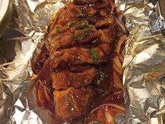 铁板锡纸鲈鱼-金掌勺锅包肉(华润万象城店)