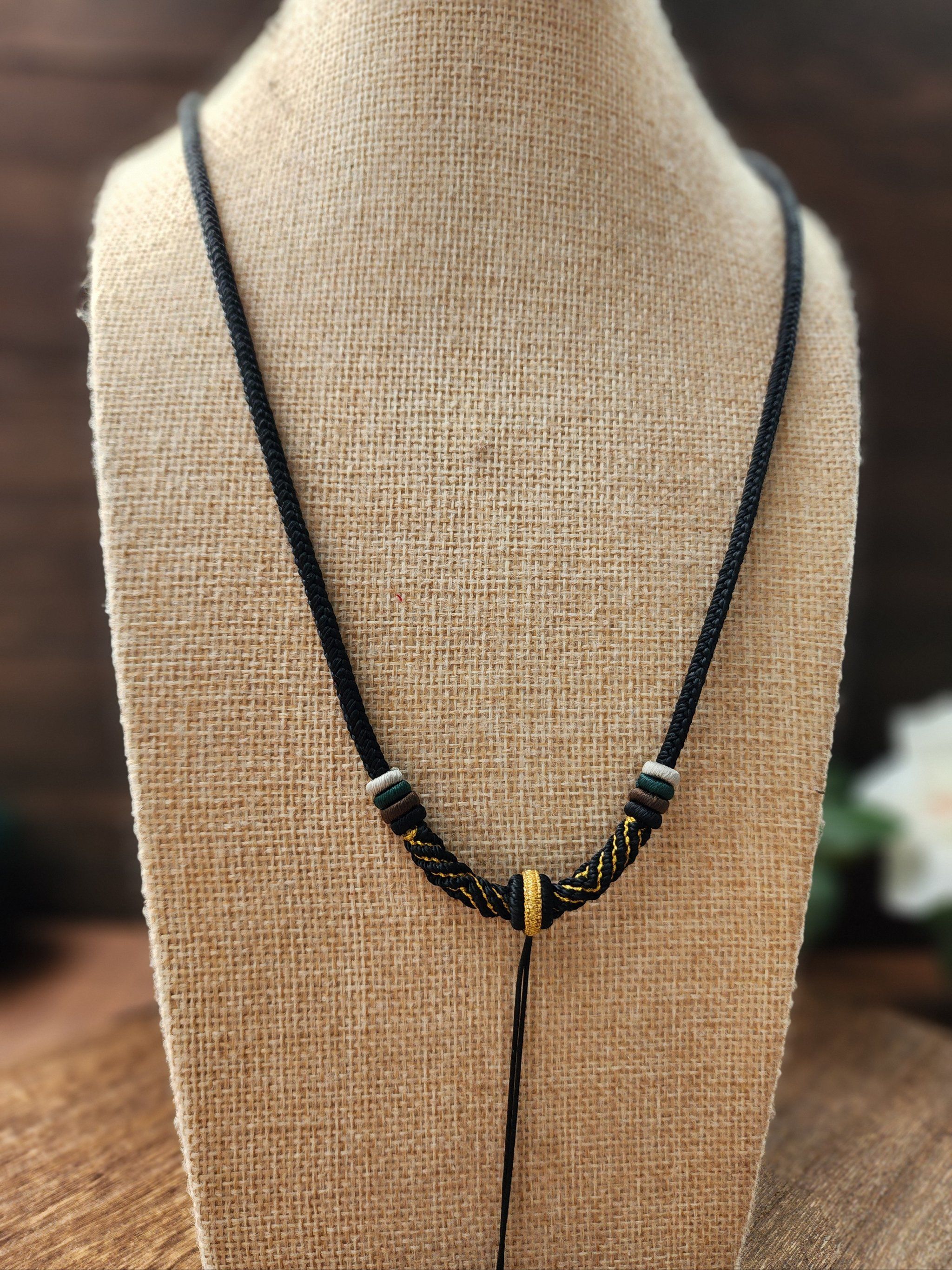 纯手工编织项链南美蜡项链绳