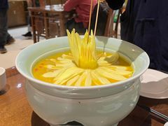 松茸菌菇莲花汤-福慧慈缘素食餐厅(王府井店)