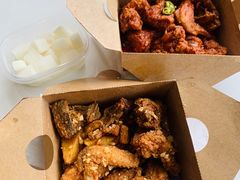 炸鸡翅一半一半-富乐满韩国正宗炸鸡韩国料理(虹泉路店)