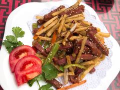 土豆条煸牛肉-德居源