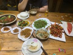 榄菜肉末四季豆-一盏明灯全素斋(殊像寺店)