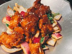 蒜香蜜汁排骨-绿茶餐厅(华联万柳店)