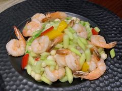 鸡头米炒凤尾虾-童福兴·南京菜(老门东店)