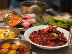 -草家酱蟹炭火烤肉店(珲春南路一店)
