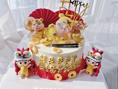 -卡比儿童蛋糕·心意定制·低脂零卡糖动物奶油FancyBALLOON(滨海店)