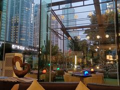 -深圳温德姆至尊酒店·大堂吧·户外花园