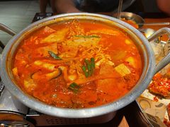 泡菜肥牛部队锅-春熙台韩国料理·章鱼肥牛(西丽店)