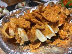 -东来菜馆•手抓海鲜家常菜•海鲜锅贴(鸽子窝店)