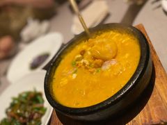 石锅虾球海胆豆腐-山里亲戚(淞虹路店)