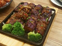 铁板烧汁茄子-粤港餐厅(禹州商业广场店)