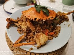 松茸腊味香米蟹-杭州西湖柳莺里酒店·闻莺厅